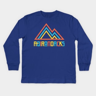 Adirondacks Mountains Kids Long Sleeve T-Shirt